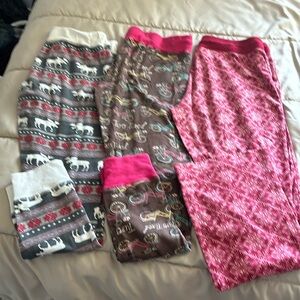 3 Pairs Women PJ Bottoms